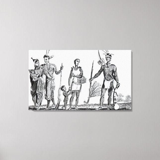 Lienzo Indios de América del Norte (Anverso)