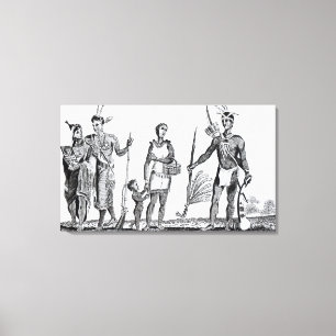 Lienzo Indios norteamericanos