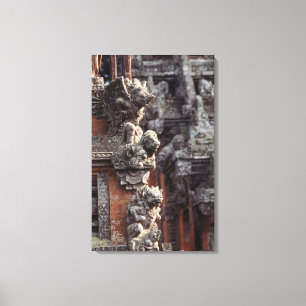 Lienzo Indonesia, Bali, Ubud, tallados en piedra de hindú