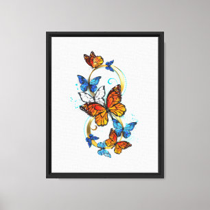 Lienzo Infinidad de Mariposas Monarca