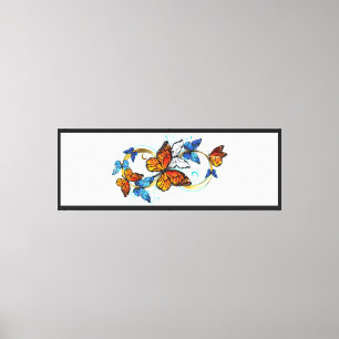 Lienzo Infinidad de Mariposas Monarca