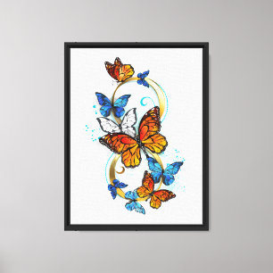Lienzo Infinidad de Mariposas Monarca