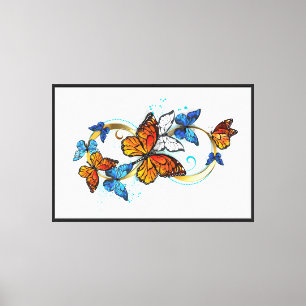 Lienzo Infinidad de Mariposas Monarca