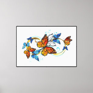 Lienzo Infinidad de Mariposas Monarca
