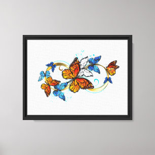 Lienzo Infinidad de Mariposas Monarca