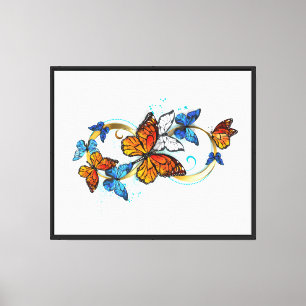 Lienzo Infinidad de Mariposas Monarca