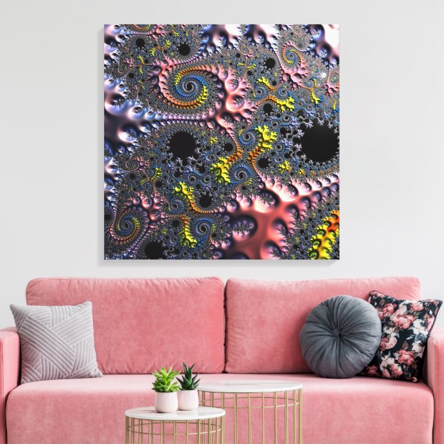 Lienzo Infinite Spiral Realms (Insitu (Sala de estar))