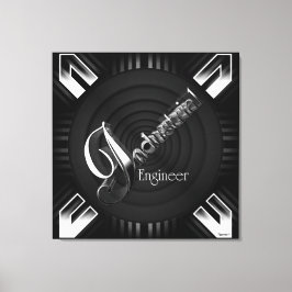 Lienzo Ingeniero industrial Deco Flare