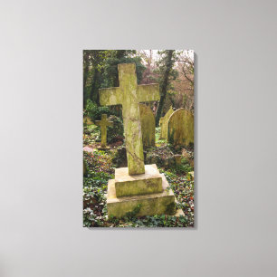 Lienzo Inglaterra, Londres, cementerio de Highgate, tumba