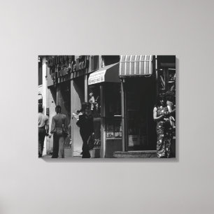 Lienzo Inglaterra vintage tiendas Londres calle Carnaby