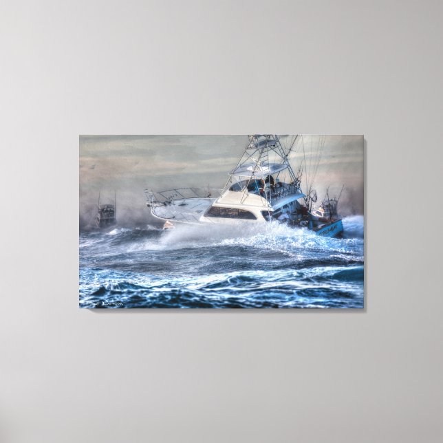 Lienzo 'Inicio de escopeta', Cabo San Lucas, México (Anverso)