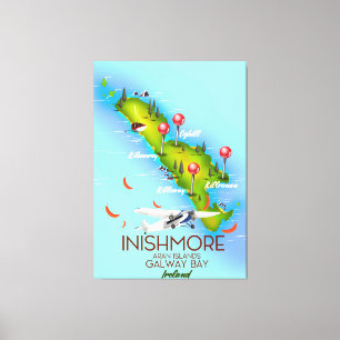 Lienzo Inishmore Islas Aran Bahía de Galway Irlanda