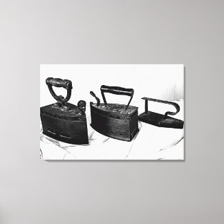 Lienzo INK DIGITAL en tres viejas planchas en la impresió