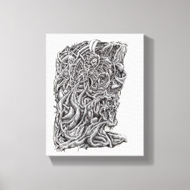 Lienzo Innerbeastman, dibujo de tinta