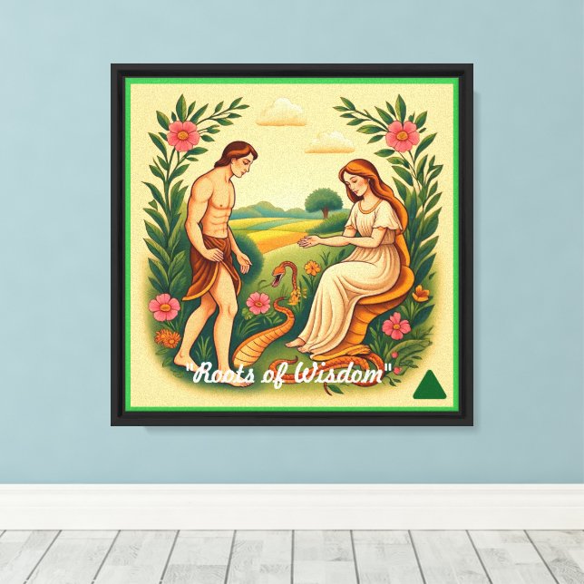 Lienzo "Inocencia y pecado" (Insitu (piso de madera))