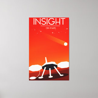 Lienzo Insight Mars Lander Space Art