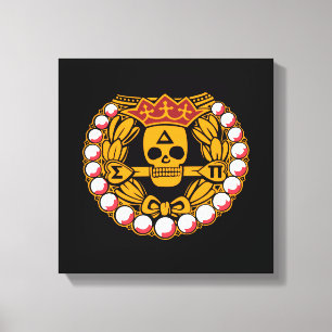 Lienzo Insignia de cráneo de Delta Sigma Pi