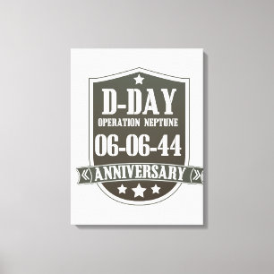 Lienzo Insignia para el aniversario del Día D