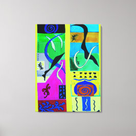 Lienzo Inspiración abstracta amarilla moderna de matisse