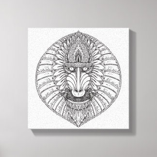 Lienzo Inspiración de Baboon Face 6