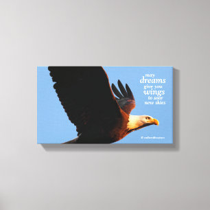 Lienzo Inspiracional "Que tus sueños te den alas ..."