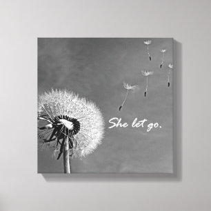 Lienzo Inspiradora que dejó ir la cita con Dandelion