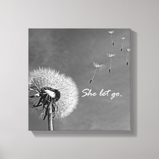 Lienzo Inspiradora que dejó ir la cita con Dandelion (Anverso)