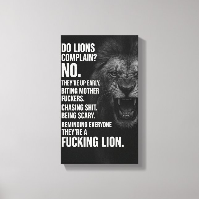 Lienzo Inspirational Quotes Gym Poster, Wall Decor Office (Anverso)
