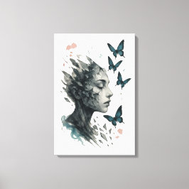 Lienzo Inspirational Wall Art | Butterfly Transformation