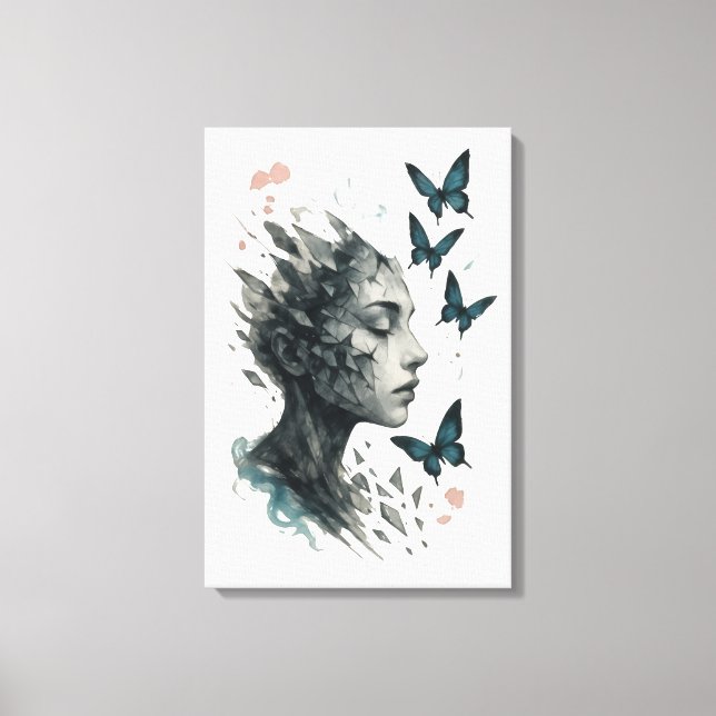 Lienzo Inspirational Wall Art | Butterfly Transformation (Anverso)