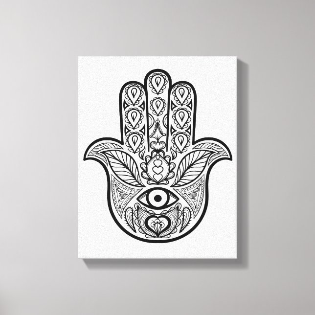 Lienzo Inspired Hamsa Hand 6 (Anverso)
