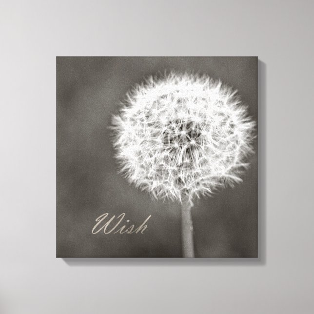 Lienzo Inspired Wish Dandelion (Anverso)