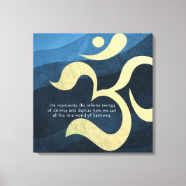 Lienzo Instructor de Meditación de Yoga entrenador de vid