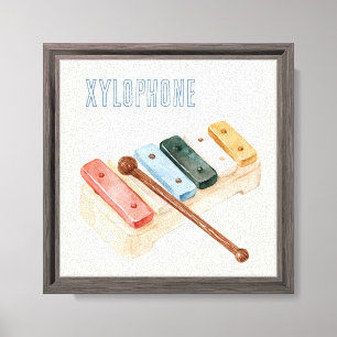 Lienzo Instrumento musical xilófono