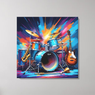 Lienzo Instrumentos musicales