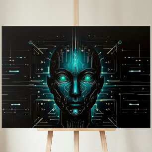 Lienzo Inteligencia artificial: robótica de la ciencia di