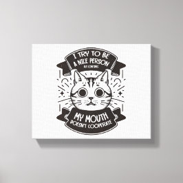 Lienzo Intento Ser Una Persona Agradable