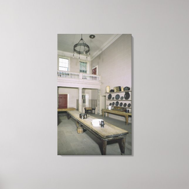 Lienzo Interior de cocina a mediados del siglo XVIII (Anverso)