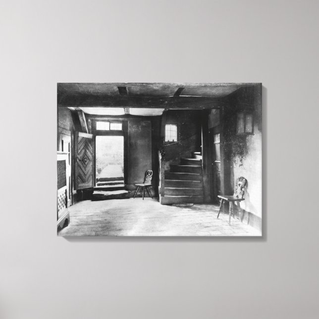 Lienzo Interior de la casa de Johann Sebastian Bach (Anverso)