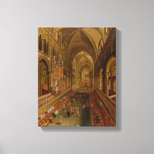 Lienzo Interior de la Catedral de Canterbury, c.1675-1700