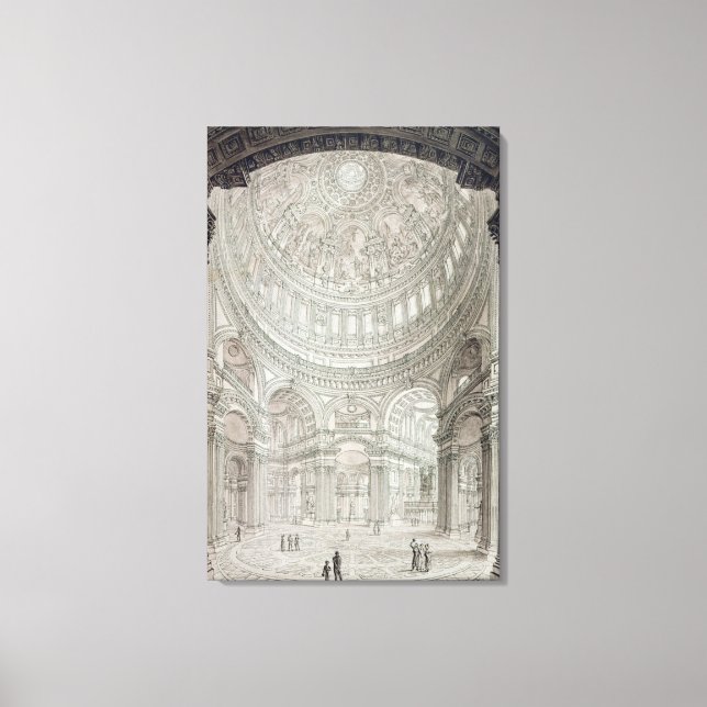 Lienzo Interior de la Catedral de San Pablo, 1817 (Anverso)