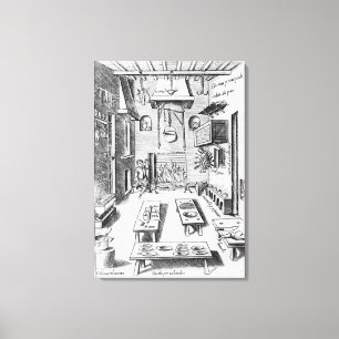 Lienzo Interior de la cocina