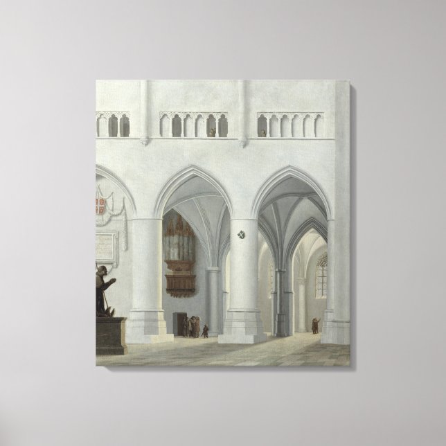 Lienzo Interior de la Iglesia de San Bavo, Haarlem (Anverso)