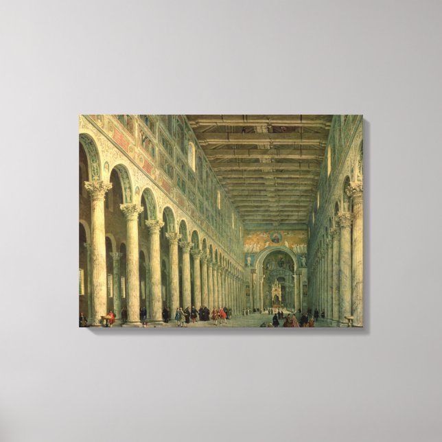 Lienzo Interior de la Iglesia de San Paolo Fuori le (Anverso)