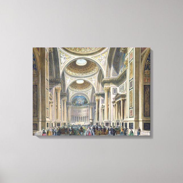 Lienzo Interior de La Madeleine, París (Anverso)