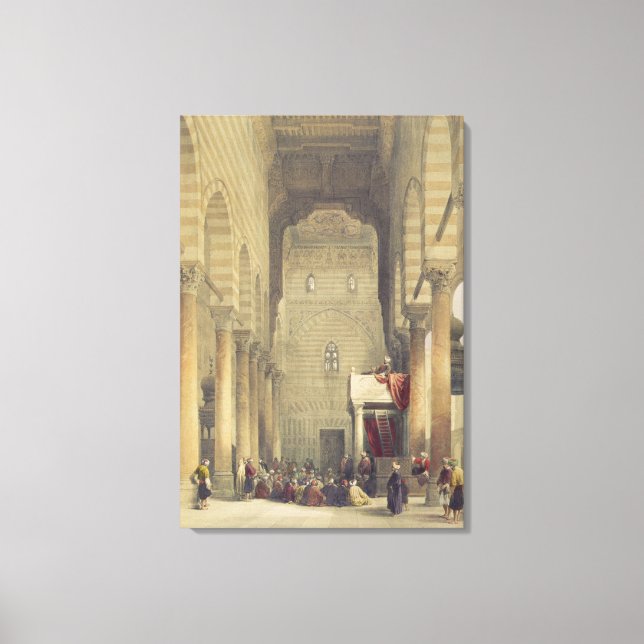 Lienzo Interior de la mezquita de Metwalys, El Cairo, des (Anverso)