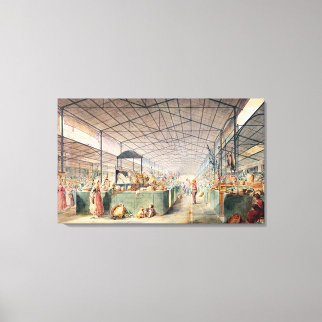 Lienzo Interior de Les Halles, 1835 (Anverso)