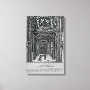 Lienzo Interior de Theatre del duque en el mesón de