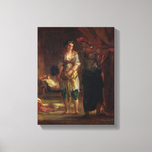 Lienzo Interior de un Harem en Orán, c.1847