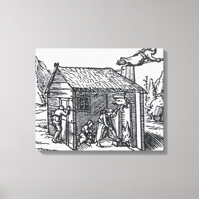 Lienzo Interior de una casa de brujas, 1579 (Anverso)